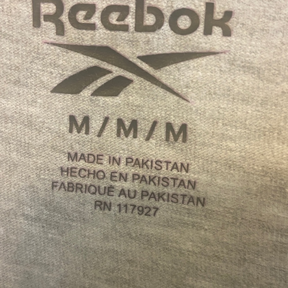 Reebok Gray Short Sleeve Tee with Logo - Picture 5 of 5